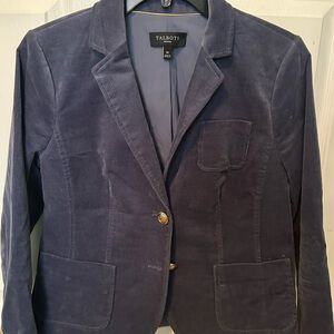 Talbots Women's Blue Corduroy Blazer